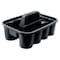 Rubbermaid Commercial Deluxe Carry Caddy, 8-Compartment, 15w x 7.4h, Black FG315488BLA - alternate 1